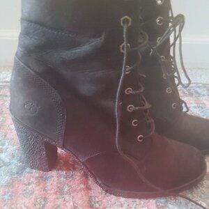 9.5 Women's Timberland black heeled boots from the Allington or Glancy